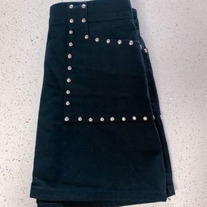 BDG Studded Black Denim Skirt